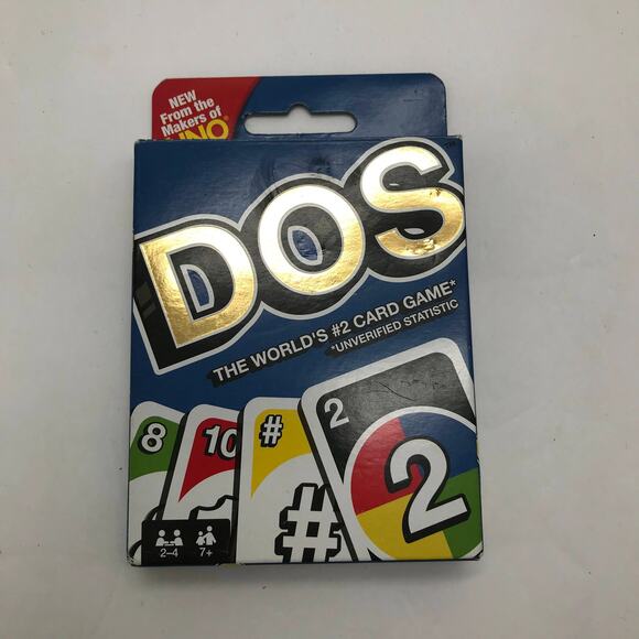 NIB Mattel Games DOS Card Game - Picture 1 of 3
